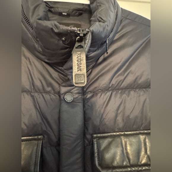 Men’s RUDSAK Black Quilted Puffer Jacket - Picture 4 of 11